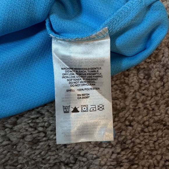 Columbia PFG Omni-Shade Men’s Large Sky Blue Performance Polo UPF Fishing Golf - Picture 10 of 11